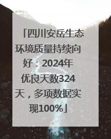 四川安岳生态环境质量持续向好：2024年优良天数324天，多项数据实现100%