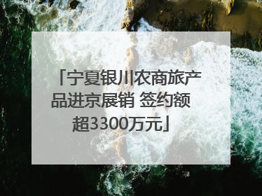 宁夏银川农商旅产品进京展销 签约额超3300万元