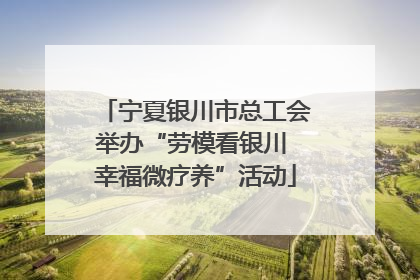 宁夏银川市总工会举办“劳模看银川 幸福微疗养”活动