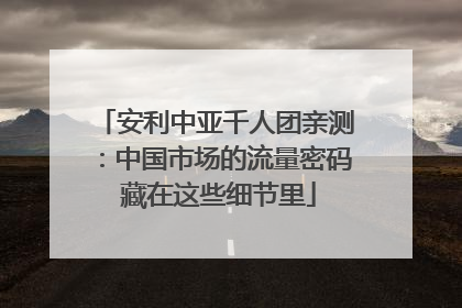 安利中亚千人团亲测：中国市场的流量密码 藏在这些细节里