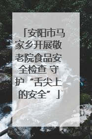 安阳市马家乡开展敬老院食品安全检查 守护“舌尖上的安全”