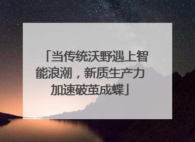 当传统沃野遇上智能浪潮，新质生产力加速破茧成蝶