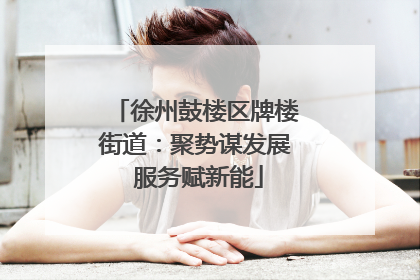 徐州鼓楼区牌楼街道：聚势谋发展 服务赋新能