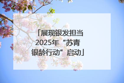 展现银发担当 2025年“苏青银龄行动”启动