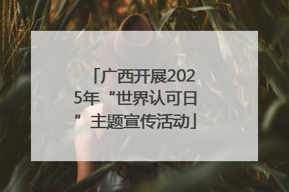 广西开展2025年“世界认可日”主题宣传活动
