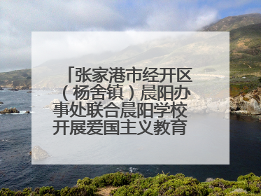 张家港市经开区（杨舍镇）晨阳办事处联合晨阳学校开展爱国主义教育主题升旗活动