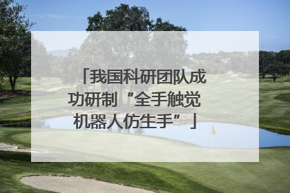 我国科研团队成功研制“全手触觉机器人仿生手”