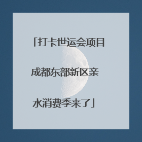打卡世运会项目 成都东部新区亲水消费季来了