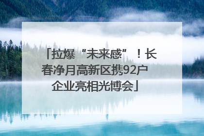 拉爆“未来感”！长春净月高新区携92户企业亮相光博会