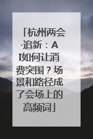 杭州两会·追新：AI如何让消费突围？场景和路径成了会场上的高频词
