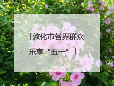 敦化市各界群众乐享“五一”
