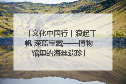 文化中国行丨浪起千帆 深蓝宝藏——博物馆里的海丝遗珍