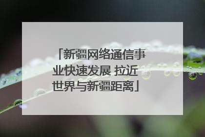 新疆网络通信事业快速发展 拉近世界与新疆距离