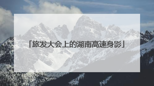 旅发大会上的湖南高速身影