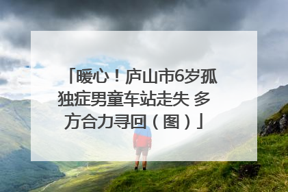 暖心！庐山市6岁孤独症男童车站走失 多方合力寻回（图）