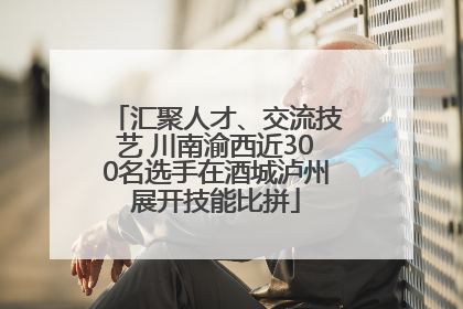 汇聚人才、交流技艺 川南渝西近300名选手在酒城泸州展开技能比拼