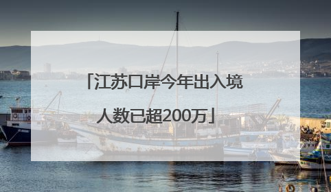 江苏口岸今年出入境人数已超200万