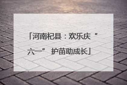 河南杞县：欢乐庆“六一” 护苗助成长