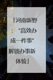 河南新野：“高效办成一件事”解锁办事新体验