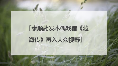 泰顺药发木偶戏借《藏海传》再入大众视野