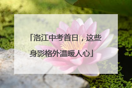洛江中考首日，这些身影格外温暖人心