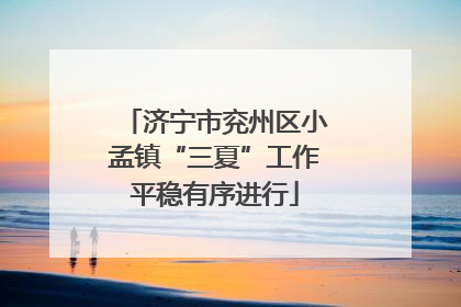 济宁市兖州区小孟镇“三夏”工作平稳有序进行