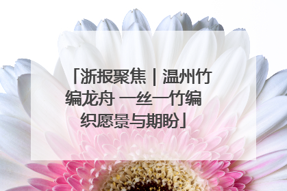 浙报聚焦｜温州竹编龙舟 一丝一竹编织愿景与期盼
