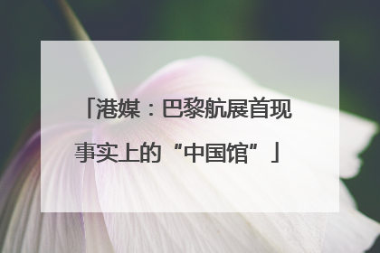港媒：巴黎航展首现事实上的“中国馆”