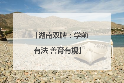 湖南双牌：学前有法 善育有规