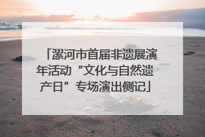 漯河市首届非遗展演年活动“文化与自然遗产日”专场演出侧记