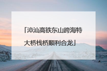 漳汕高铁东山跨海特大桥栈桥顺利合龙