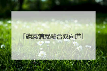 莼菜铺就融合双向道