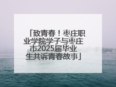 致青春！枣庄职业学院学子与枣庄市2025届毕业生共诉青春故事