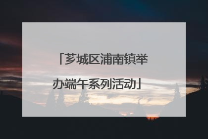 芗城区浦南镇举办端午系列活动