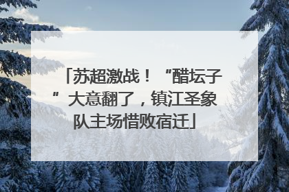 苏超激战！“醋坛子”大意翻了，镇江圣象队主场惜败宿迁