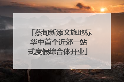 蔡甸新添文旅地标 华中首个近郊一站式度假综合体开业
