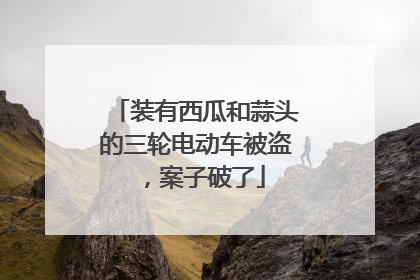 装有西瓜和蒜头的三轮电动车被盗，案子破了