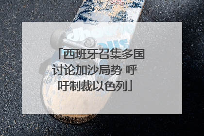 西班牙召集多国讨论加沙局势 呼吁制裁以色列