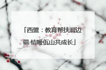 西盟：教育帮扶润边疆 情暖佤山共成长