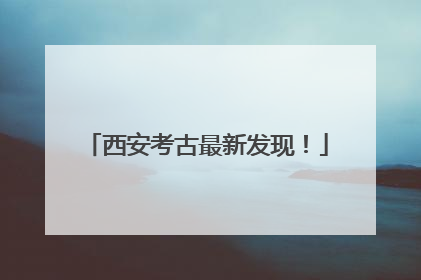 西安考古最新发现！
