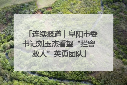 连续报道｜阜阳市委书记刘玉杰看望“拦窨救人”英勇团队