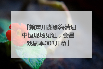 赖声川谢娜海清屈中恒现场见证，会昌戏剧季003开幕