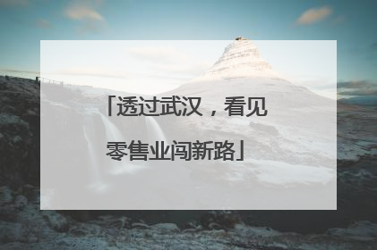 透过武汉，看见零售业闯新路