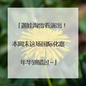 遛娃淘货看演出！本周末这场国际化嘉年华别错过~