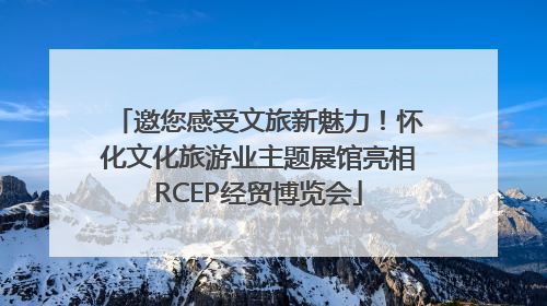 邀您感受文旅新魅力！怀化文化旅游业主题展馆亮相RCEP经贸博览会