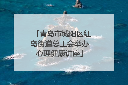 青岛市城阳区红岛街道总工会举办心理健康讲座