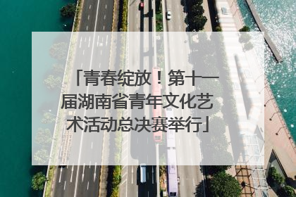 青春绽放！第十一届湖南省青年文化艺术活动总决赛举行