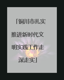 铜川市扎实推进新时代文明实践工作走深走实