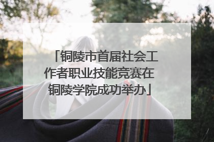 铜陵市首届社会工作者职业技能竞赛在铜陵学院成功举办