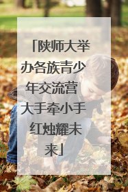 陕师大举办各族青少年交流营 大手牵小手 红烛耀未来